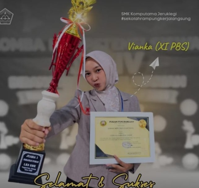 SMK Komputama Jeruklegi Wakili Kabupaten Cilacap pada LKS DIKMEN XXXIV Bidang Perbankan Syariah Tingkat Provinsi Jawa Tengah